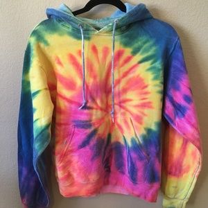 Rainbow Tie Dye Hoodie